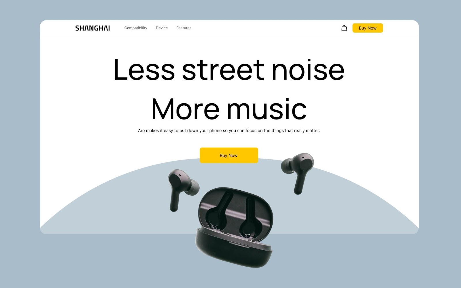 Shanghai Webflow web product template. Awesome example of One Page template for landing page – Webflow template build by Wedoflow
