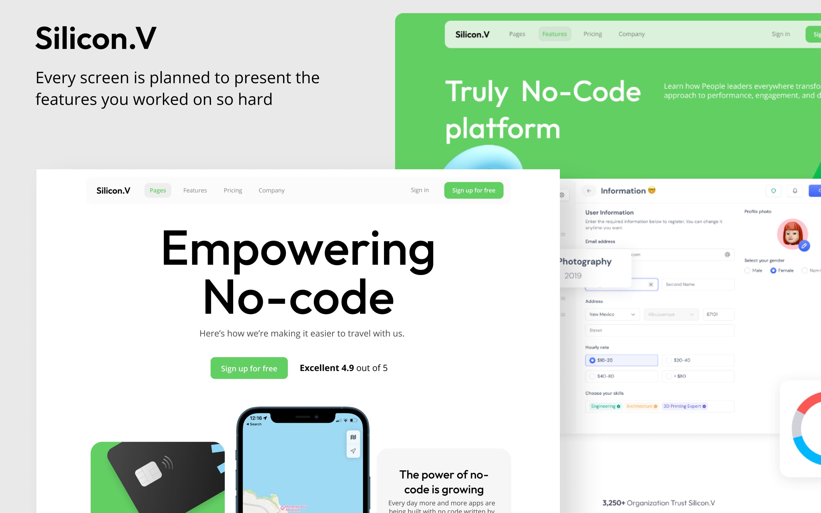 Modern Webflow web application template - Silicon. Wedoflow agency