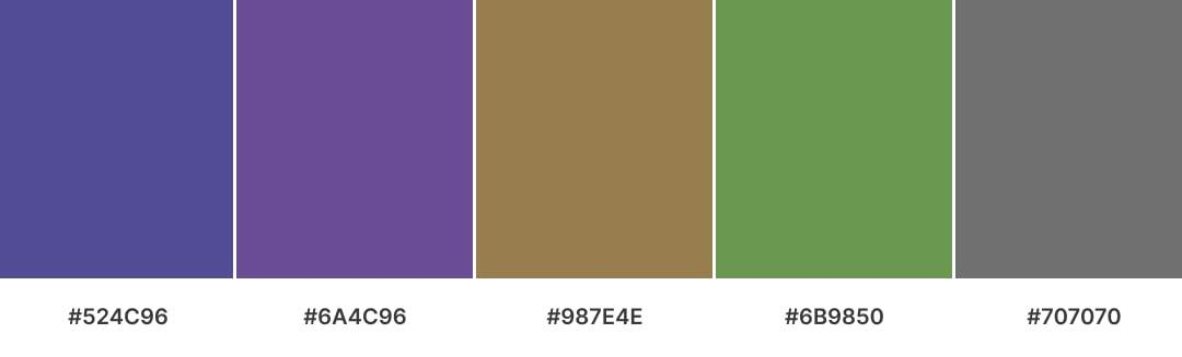 A Split-complementary color palette image