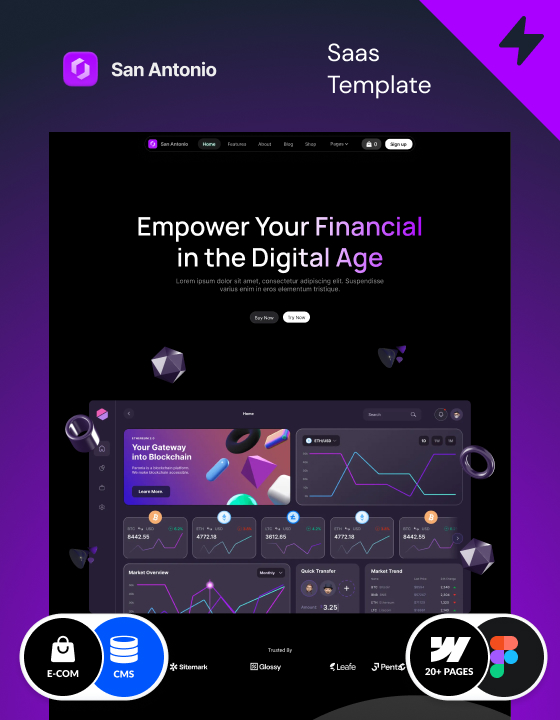 Webflow business template made in Webflow by Wedoflow