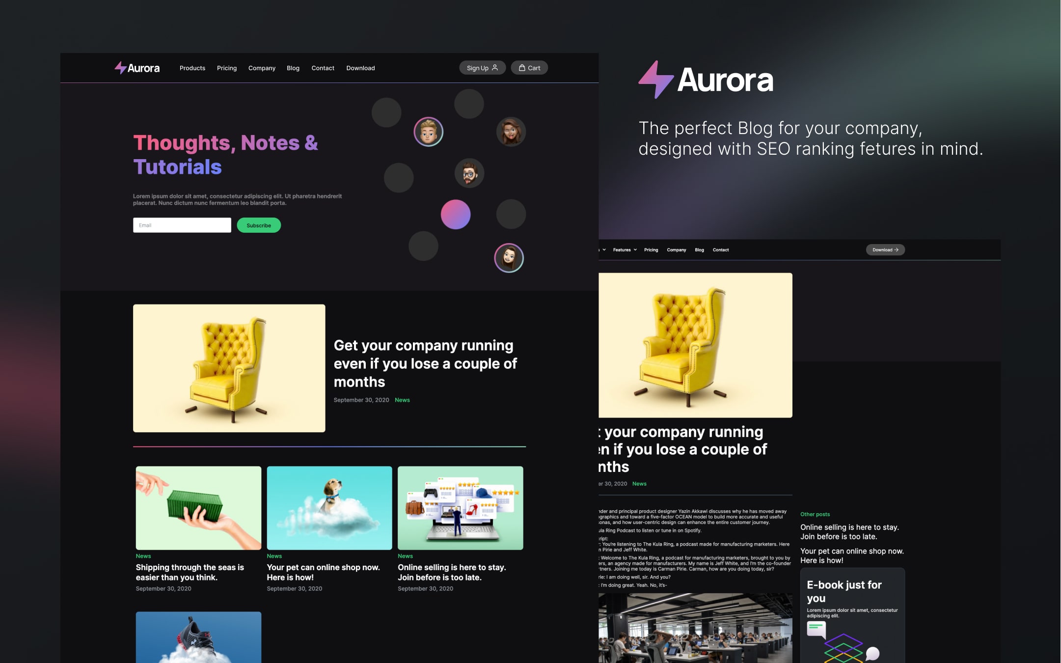 Aurora Ecommerce preview 4