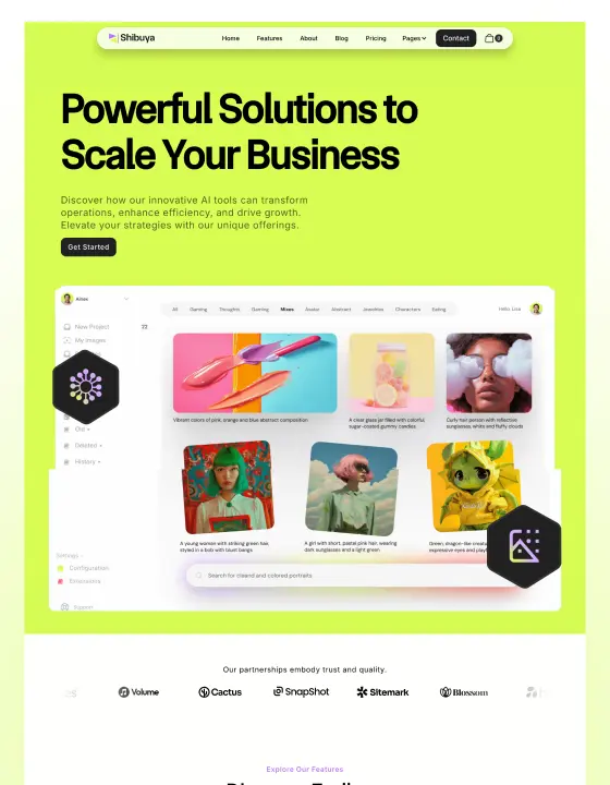 Webflow SaaS template