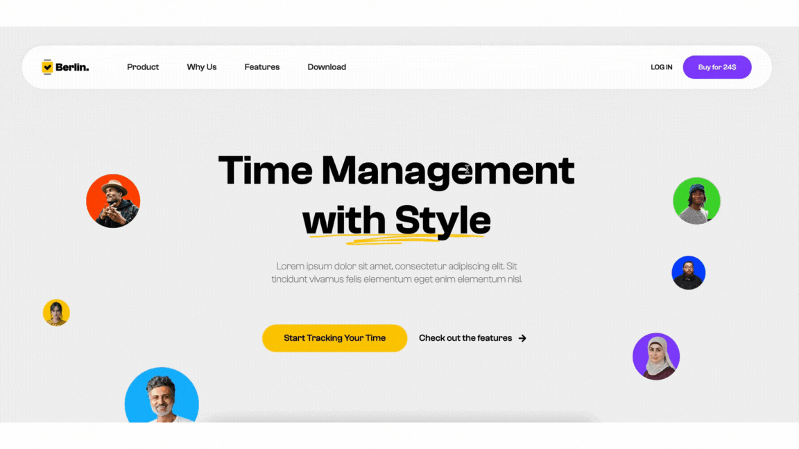 Webflow Blog template – Berlin developed by Wedoflow agency