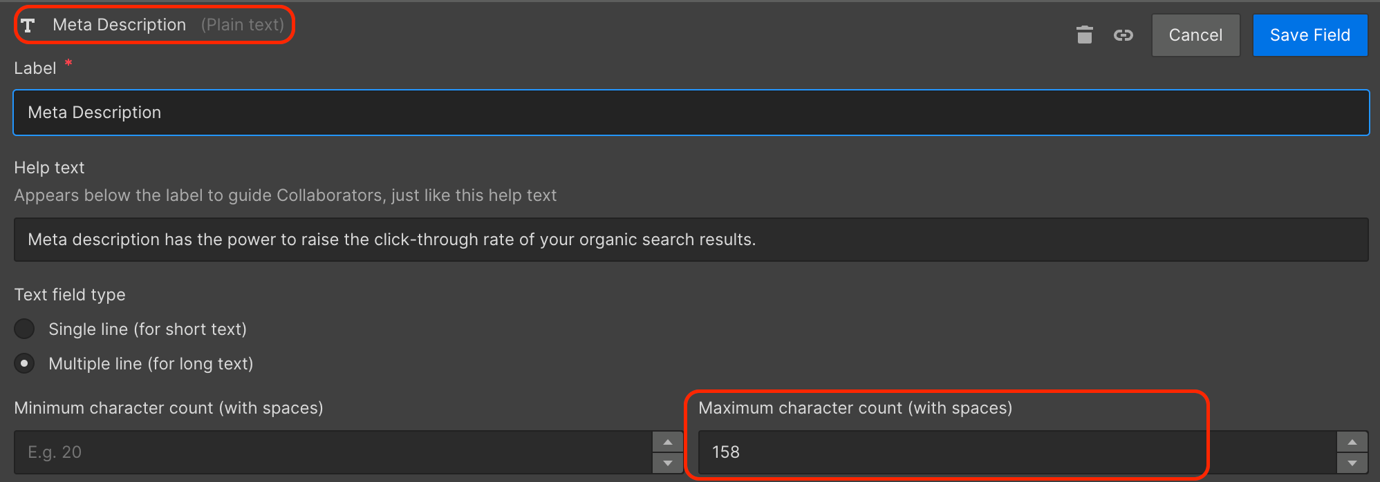 meta description length based on Google requirements 
